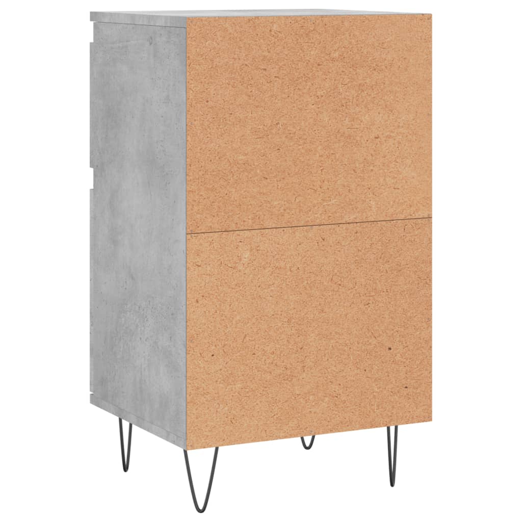 Komoda siva boja betona 40 x 35 x 70 cm od konstruiranog drva