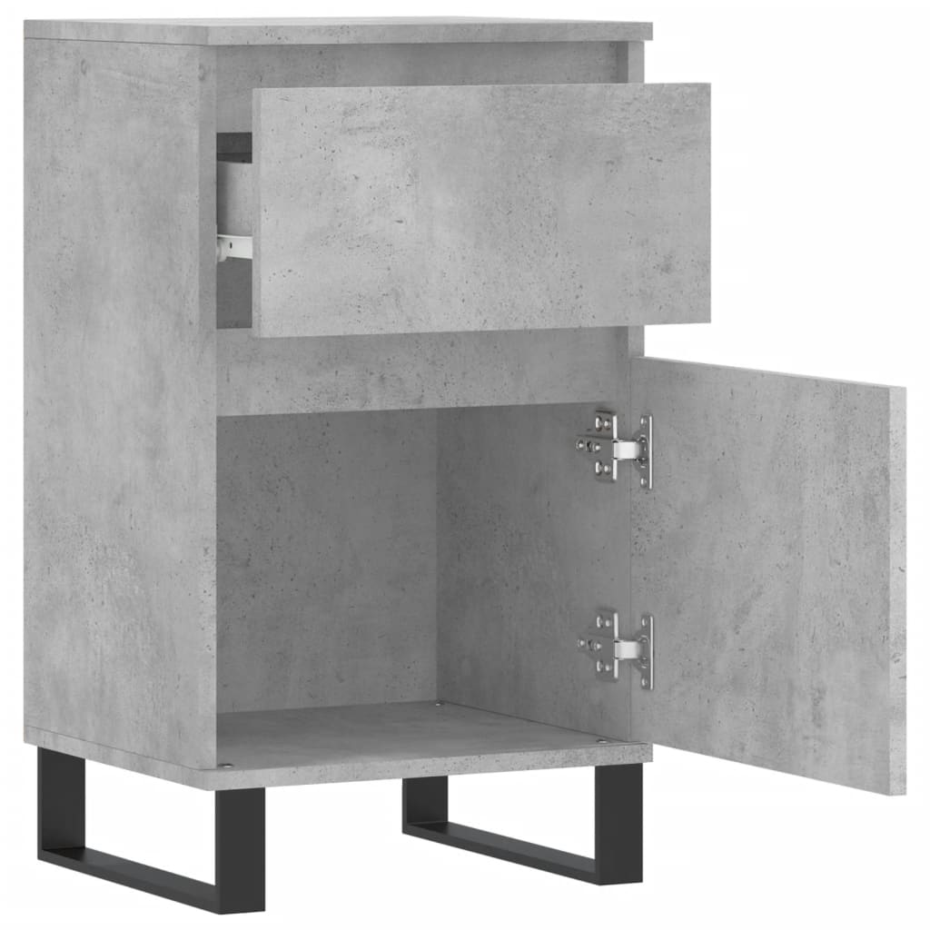 Komoda siva boja betona 40 x 35 x 70 cm od konstruiranog drva