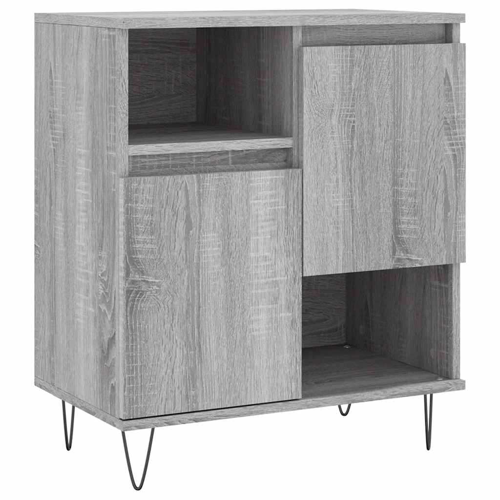 Komoda sivog hrasta sonome 60x35x70 cm od konstruiranog drva