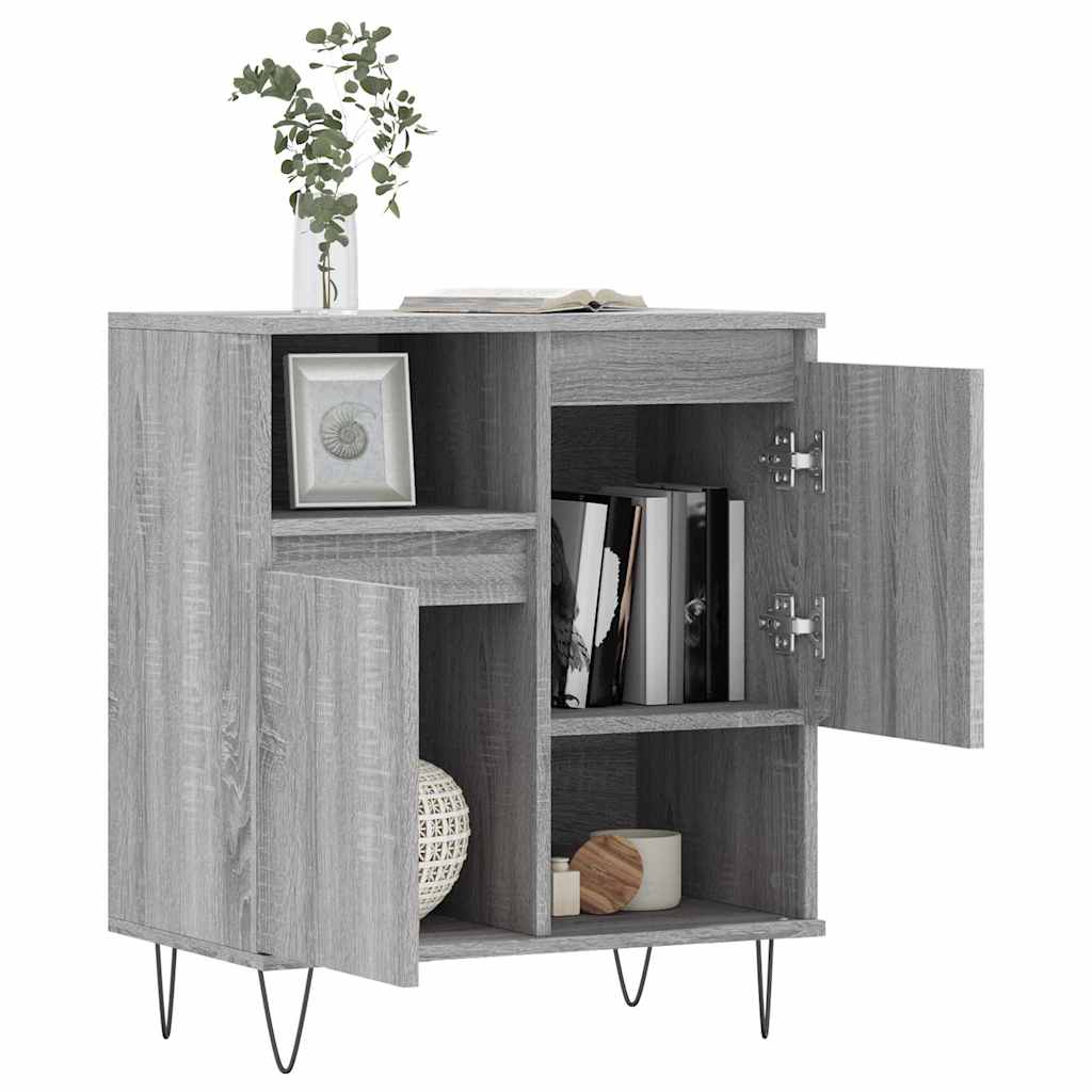 Komoda sivog hrasta sonome 60x35x70 cm od konstruiranog drva