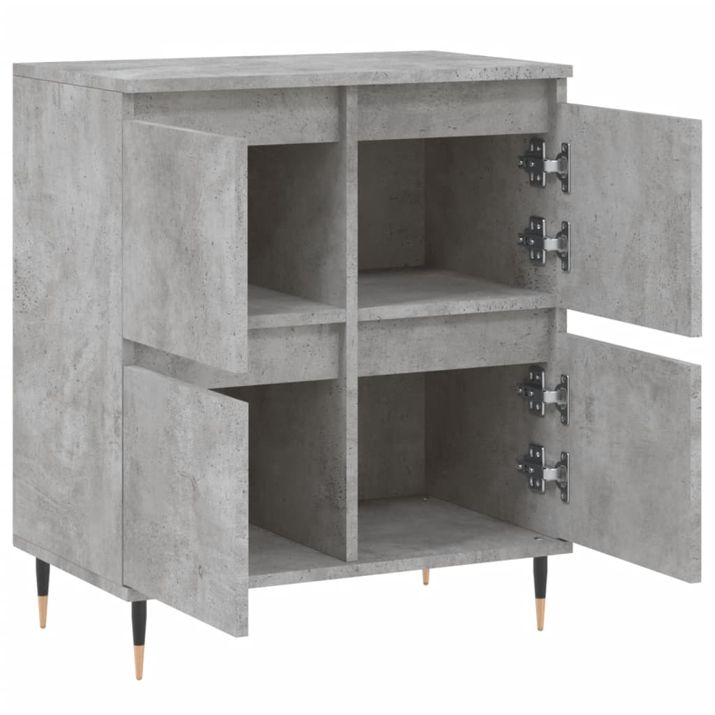 Komoda siva boja betona 60x35x70 cm od konstruiranog drva