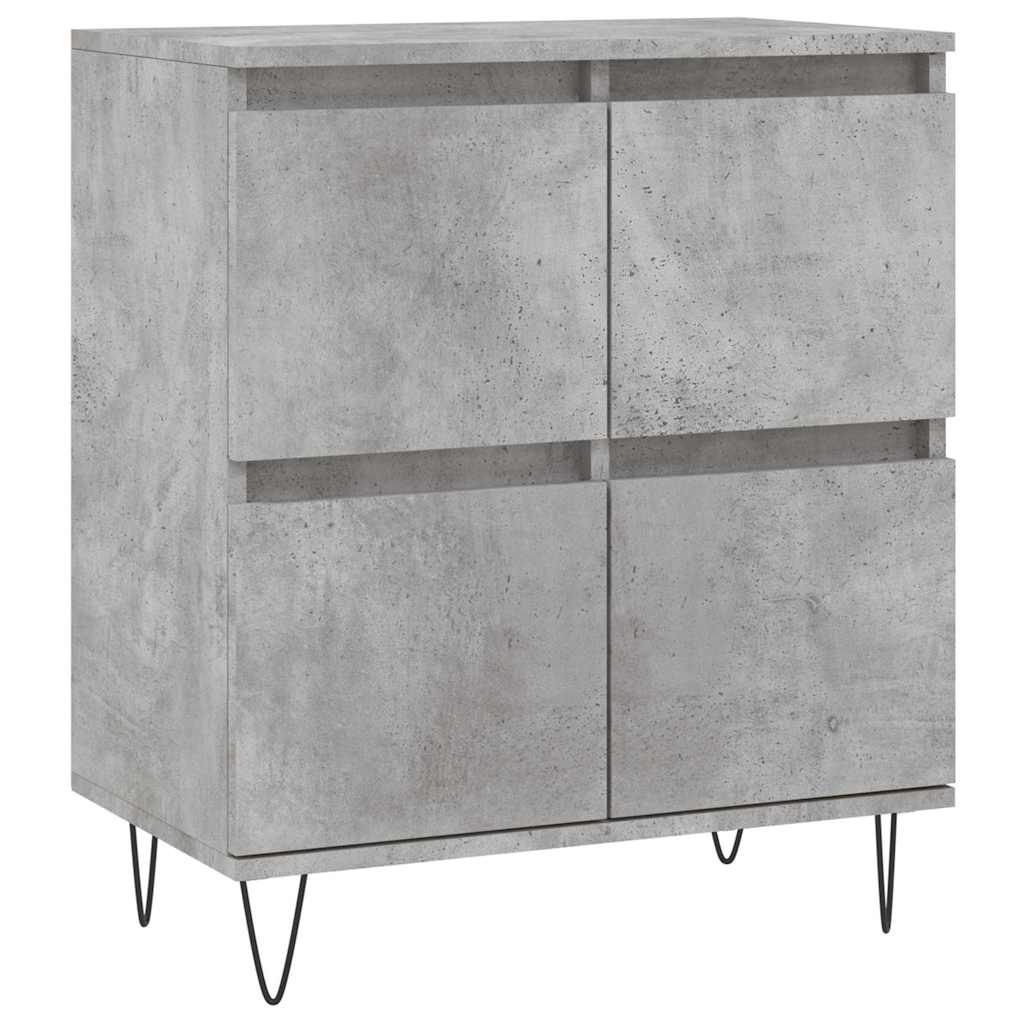 Komoda siva boja betona 60x35x70 cm od konstruiranog drva