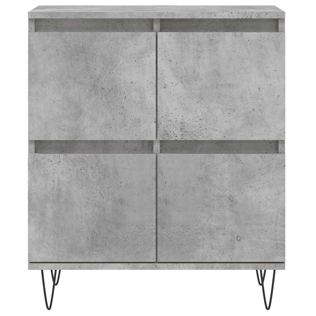 Komoda siva boja betona 60x35x70 cm od konstruiranog drva