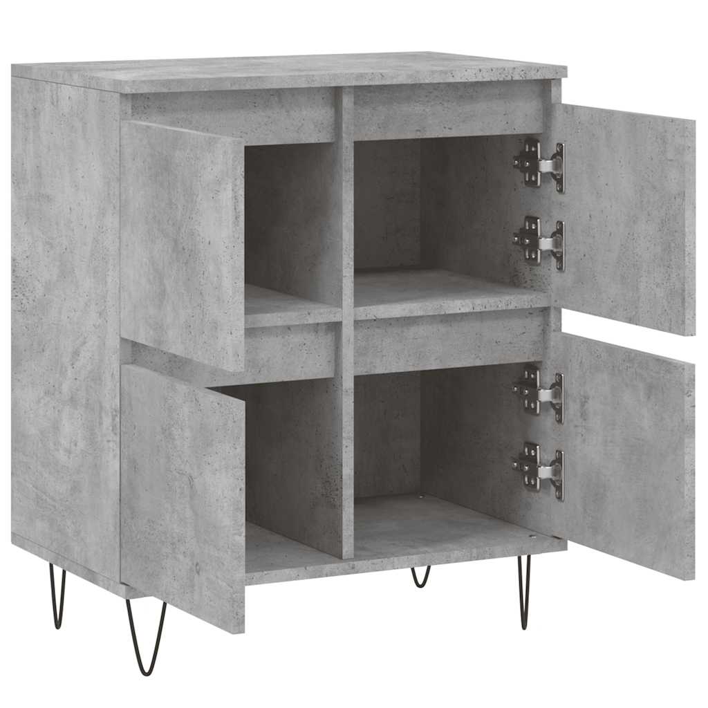 Komoda siva boja betona 60x35x70 cm od konstruiranog drva