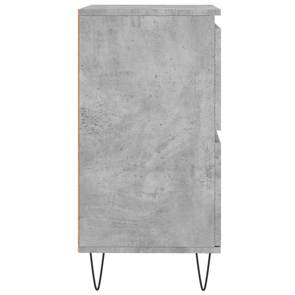 Komoda siva boja betona 60x35x70 cm od konstruiranog drva