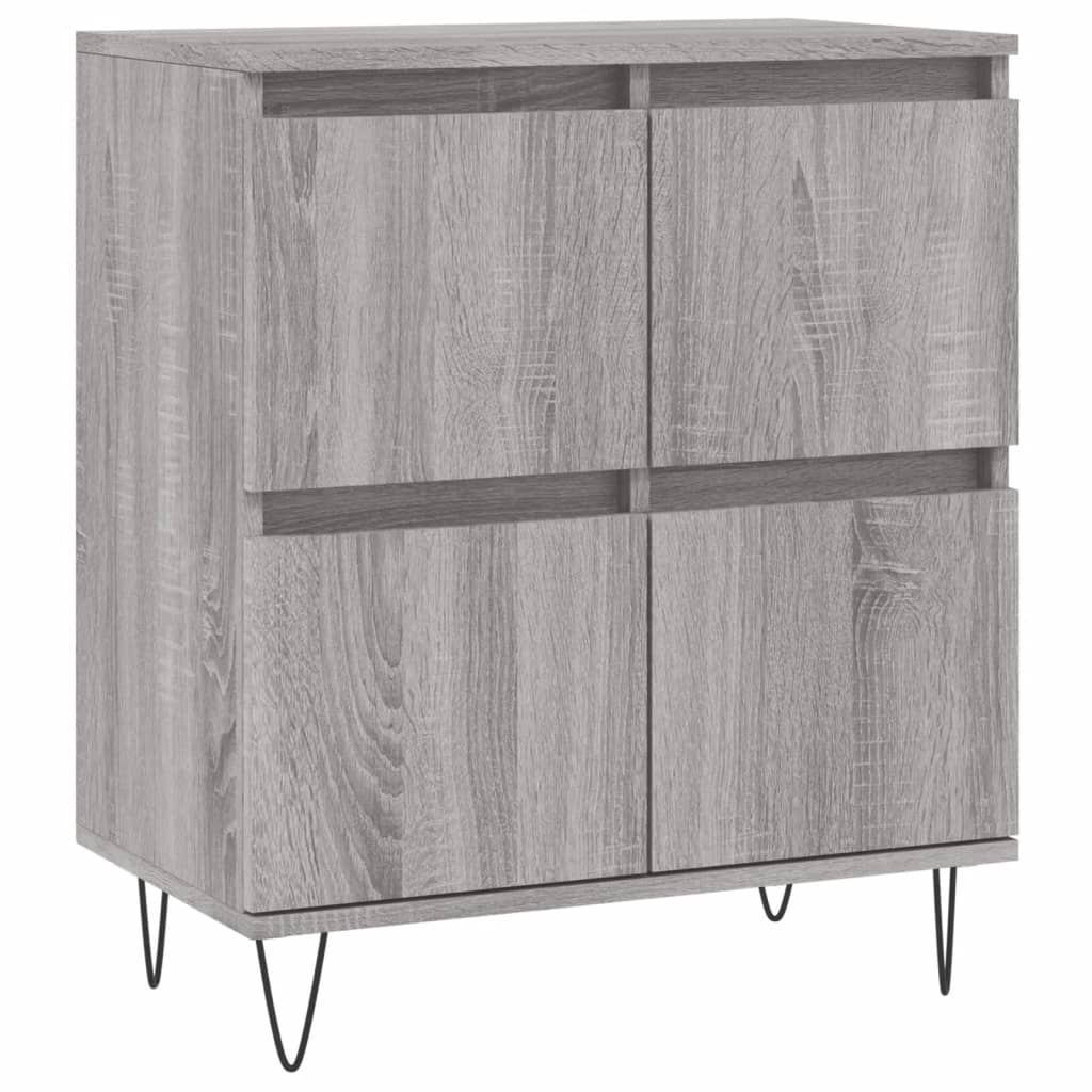 Komoda sivog hrasta sonome 60x35x70 cm od konstruiranog drva