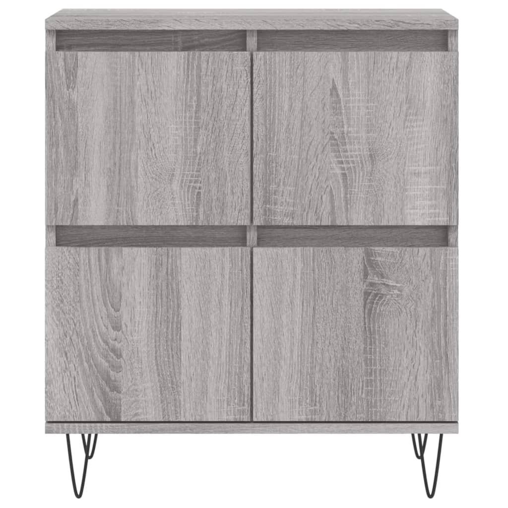 Komoda sivog hrasta sonome 60x35x70 cm od konstruiranog drva