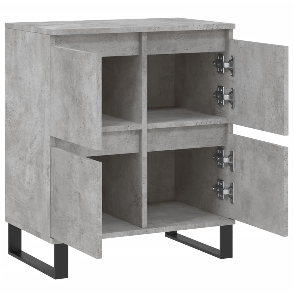 Komoda siva boja betona 60x35x70 cm od konstruiranog drva