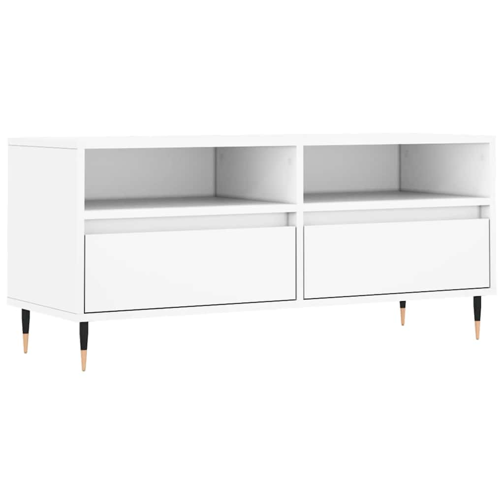 TV ormarić bijeli 100 x 34,5 x 44,5 cm od konstruiranog drva
