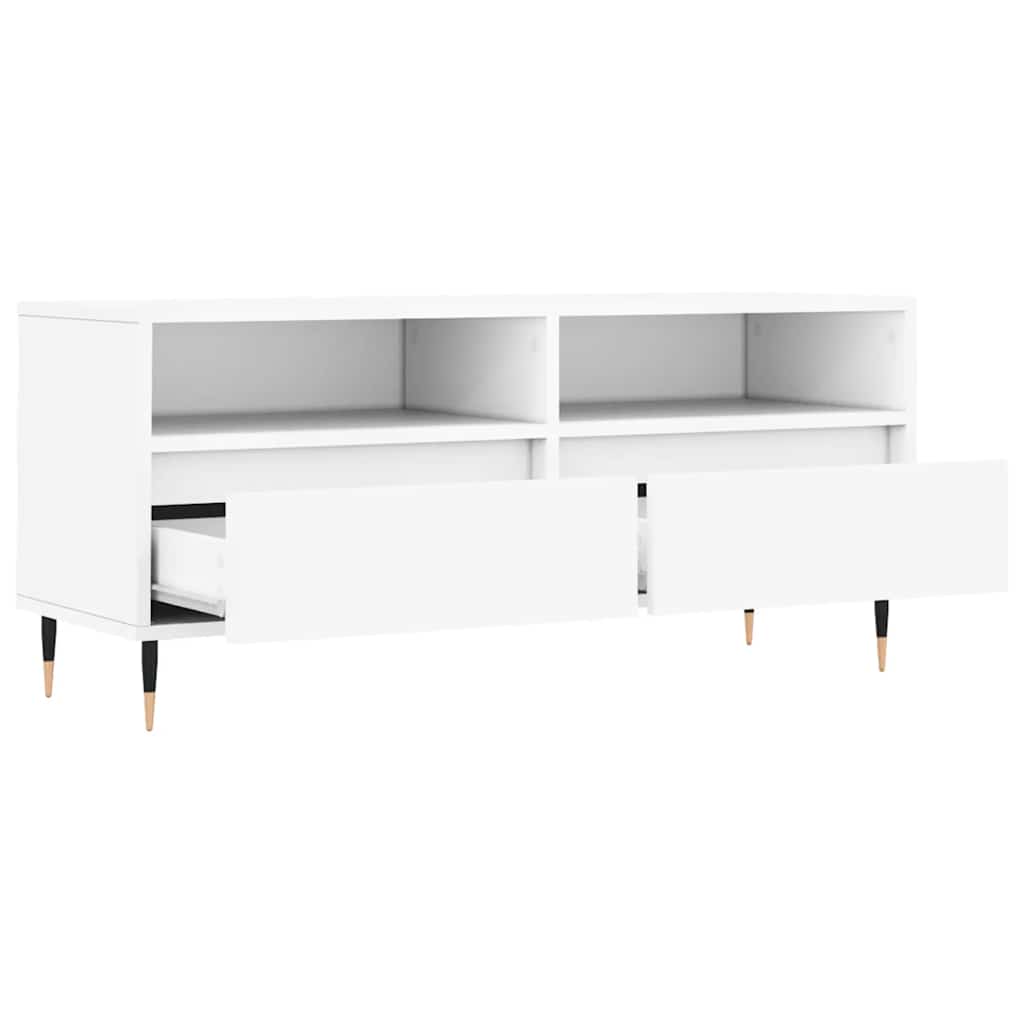 TV ormarić bijeli 100 x 34,5 x 44,5 cm od konstruiranog drva