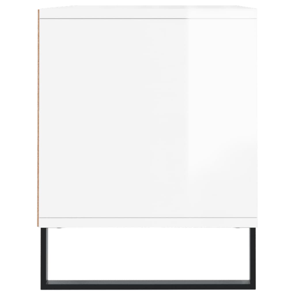 TV ormarić sjajni bijeli 100x34,5x44,5 cm od konstruiranog drva