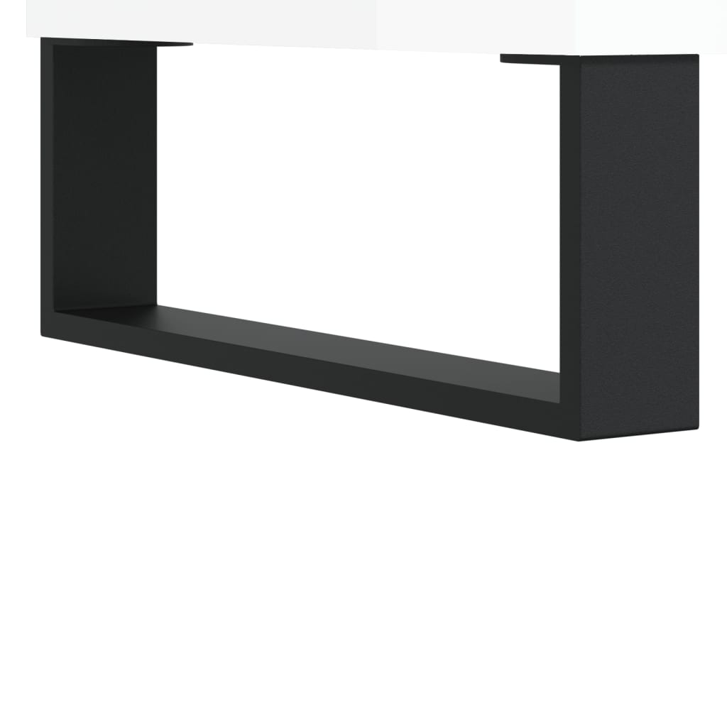 TV ormarić sjajni bijeli 100x34,5x44,5 cm od konstruiranog drva