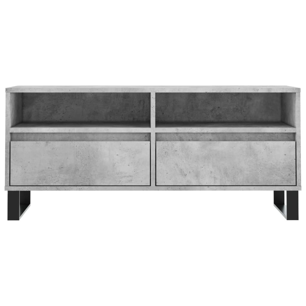 TV ormarić boja betona 100x34,5x44,5 cm od konstruiranog drva