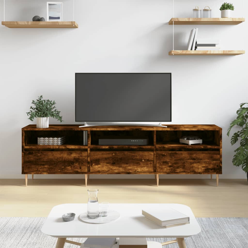 TV ormarić boja dimljenog hrasta 150x30x44,5 cm