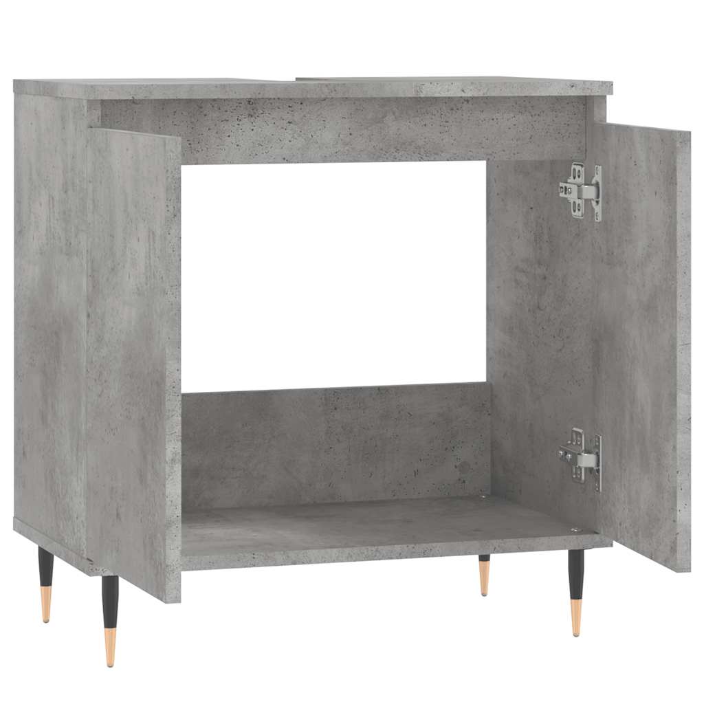 Kupaonski ormarić boja betona 58x33x60 cm od konstruiranog drva