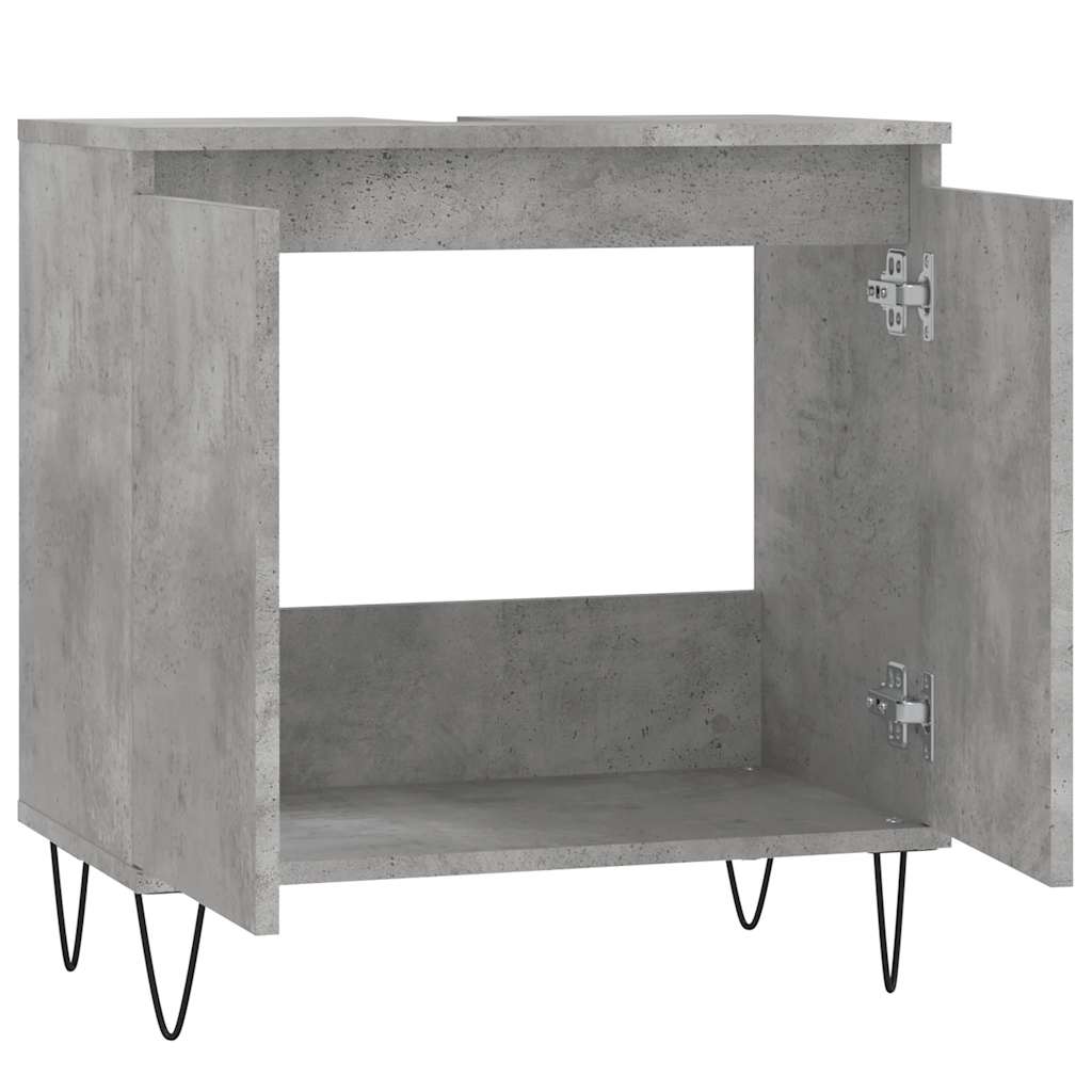 Kupaonski ormarić boja betona 58x33x60 cm od konstruiranog drva