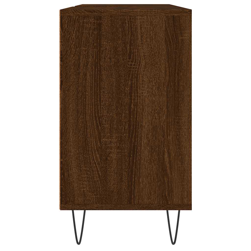Ormarić za umivaonik smeđa boja hrasta 80x33x60 cm drveni