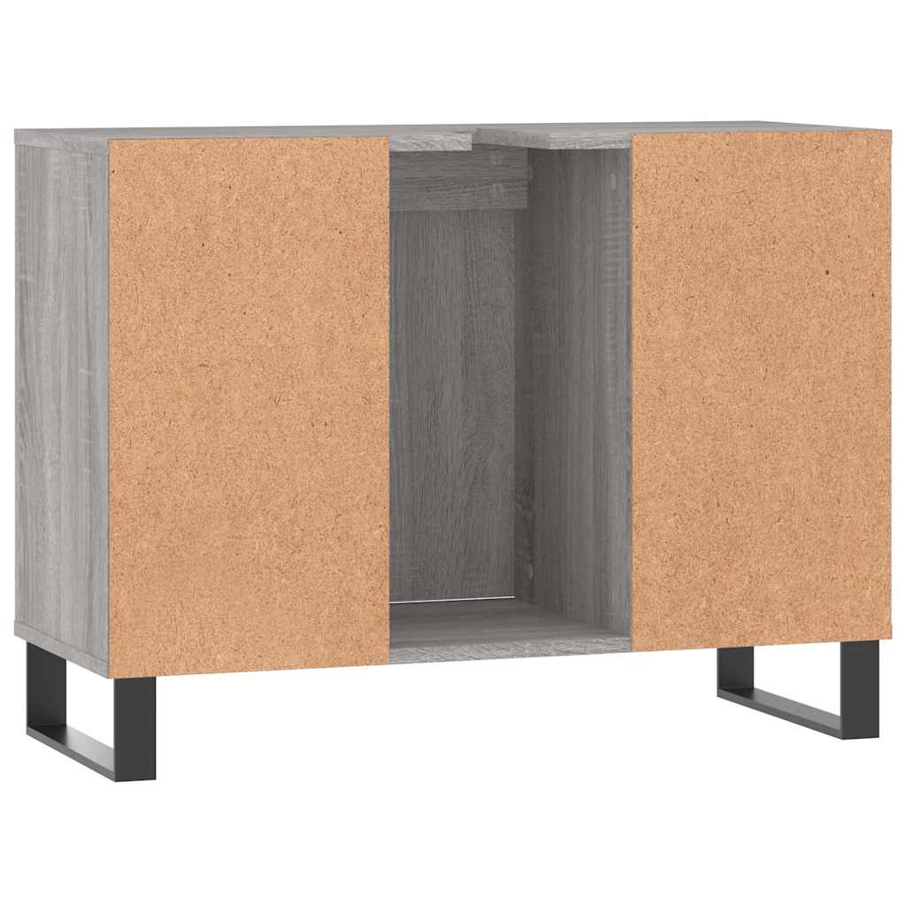 Kupaonski ormarić siva boja hrasta 80 x 33 x 60 cm drveni