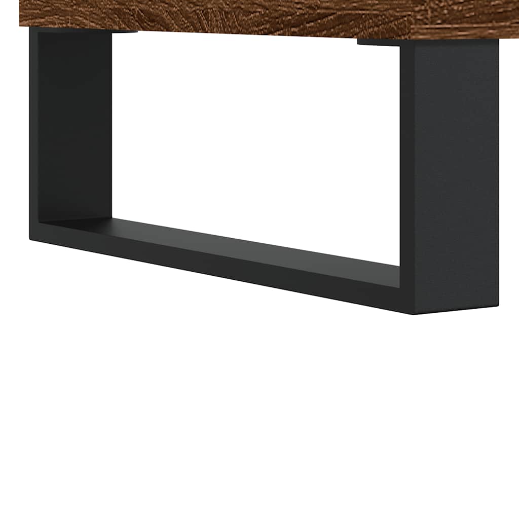 Ormarić za umivaonik smeđa boja hrasta 80x33x60 cm drveni