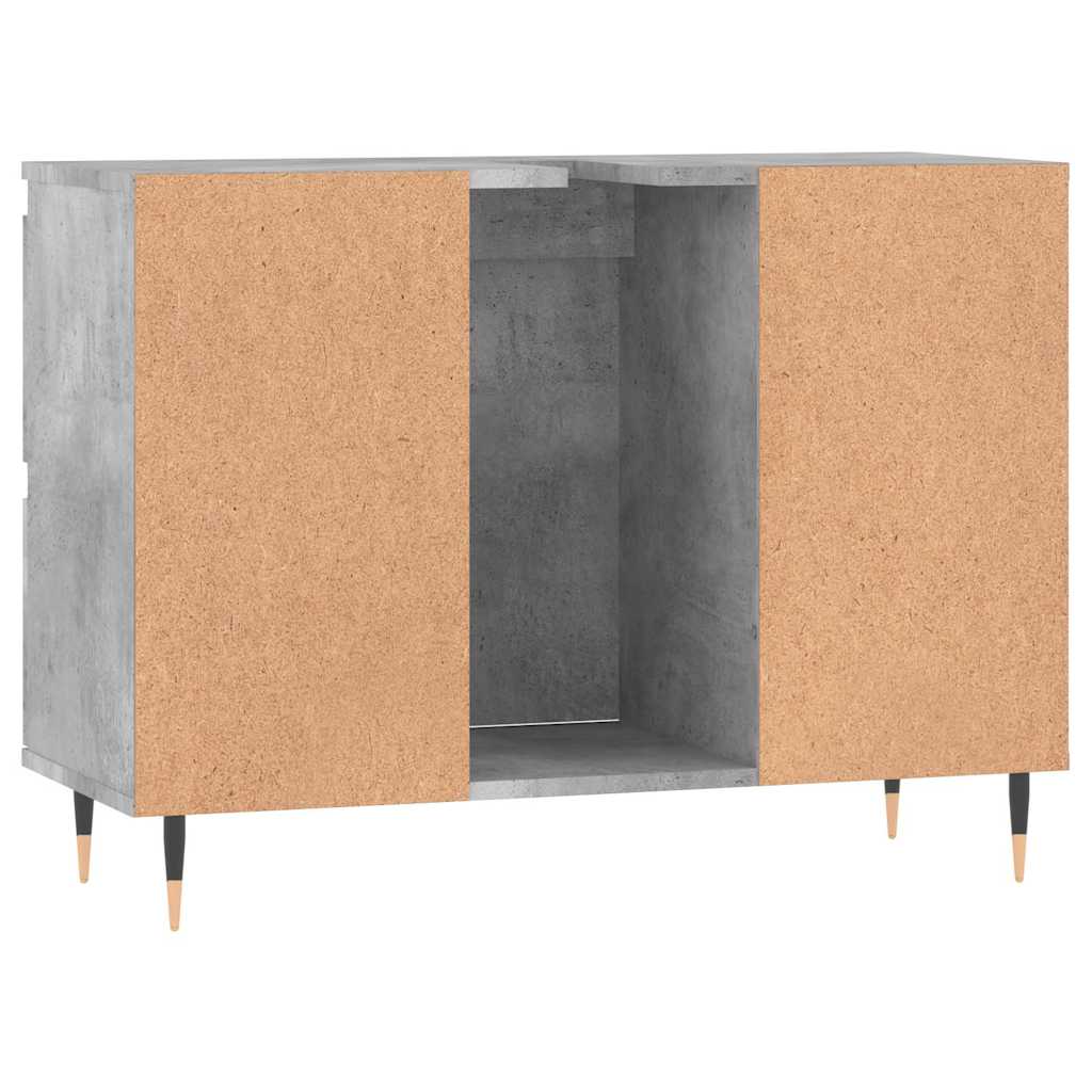 Kupaonski ormarić boja betona 80x33x60 cm od konstruiranog drva