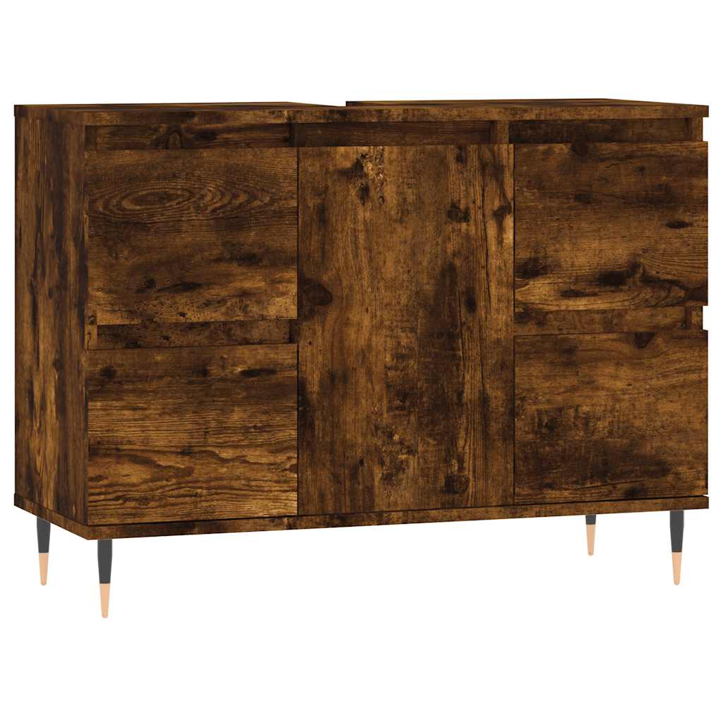 Kupaonski ormarić boja dimljenog hrasta 80 x 33 x 60 cm drveni