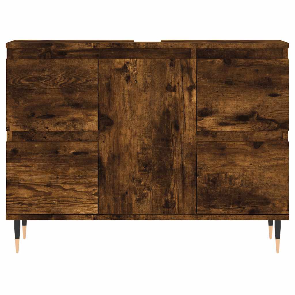Kupaonski ormarić boja dimljenog hrasta 80 x 33 x 60 cm drveni
