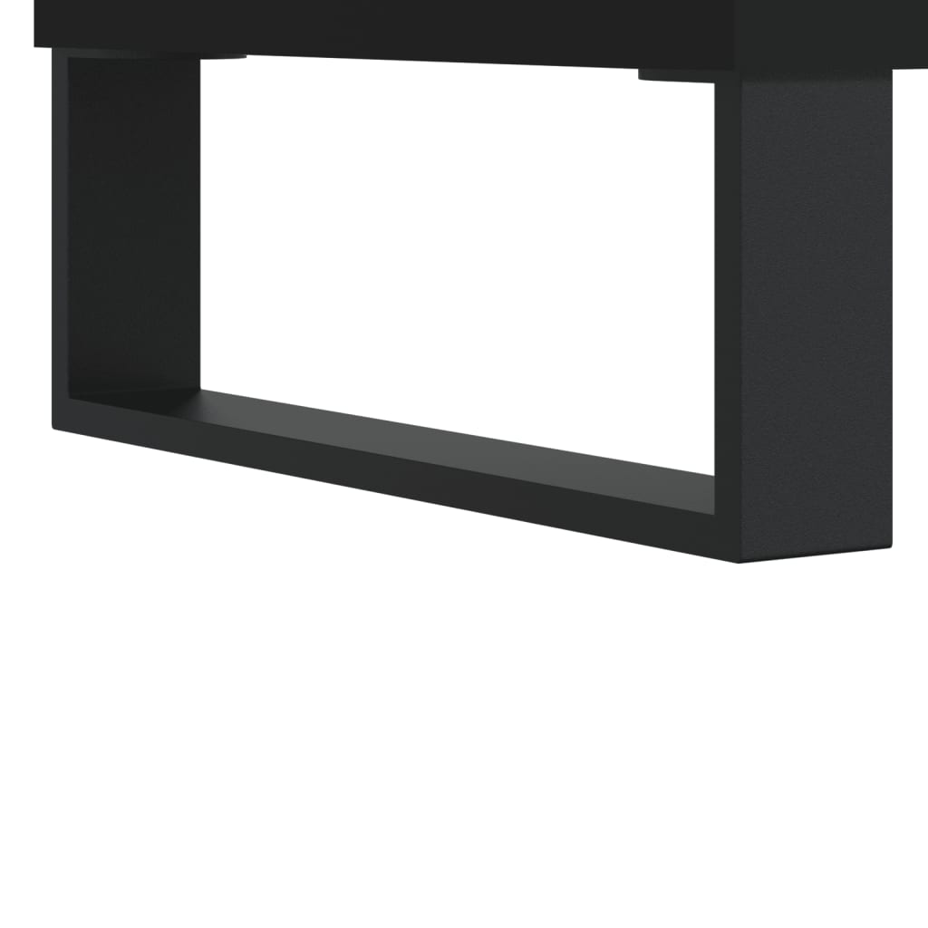 Ormarić za ploče crni 74,5 x 38 x 48 cm od konstruiranog drva