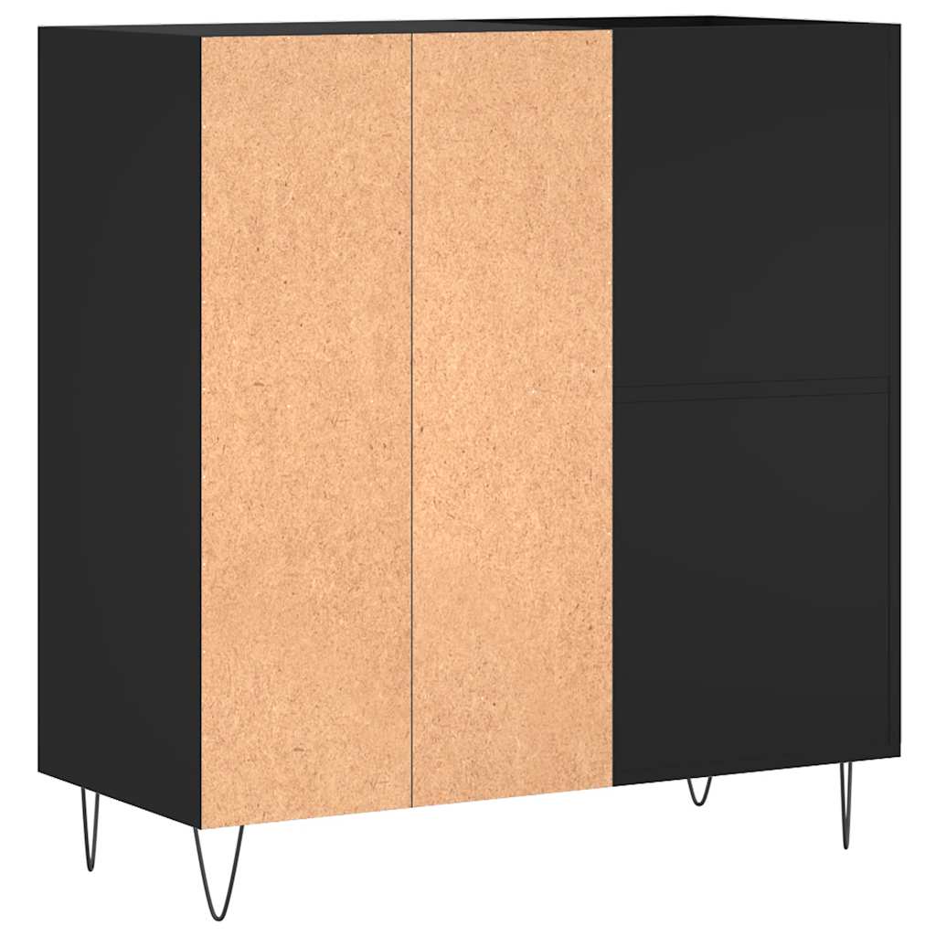 Ormarić za ploče crni 84,5 x 38 x 89 cm od konstruiranog drva