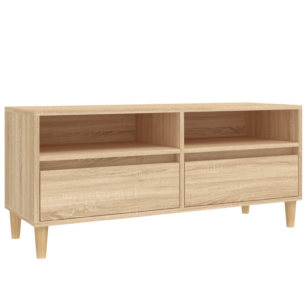 TV ormarić boja hrasta sonome 100x34,5x44,5cm konstruirano drvo