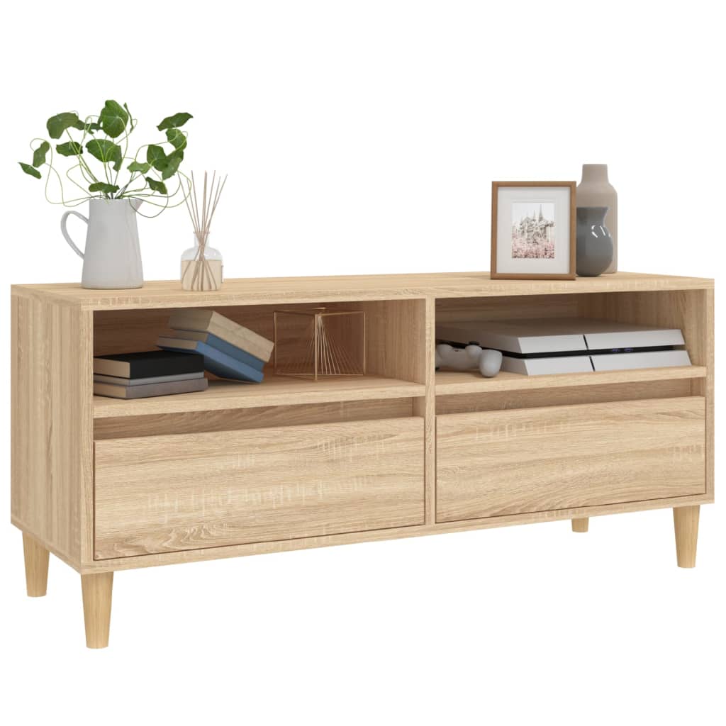 TV ormarić boja hrasta sonome 100x34,5x44,5cm konstruirano drvo
