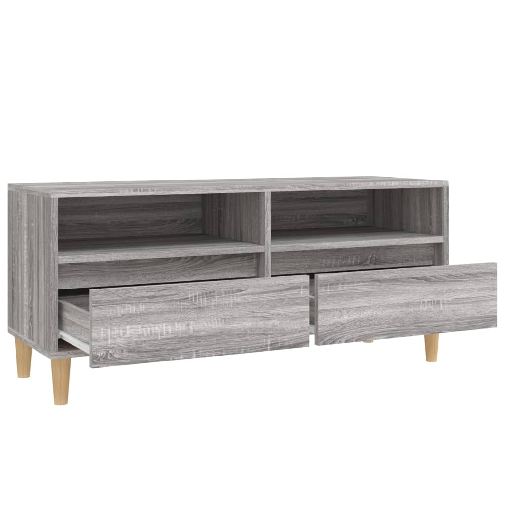 TV ormarić sivi Sonoma 100x34,5x44,5cm konstruirano drvo