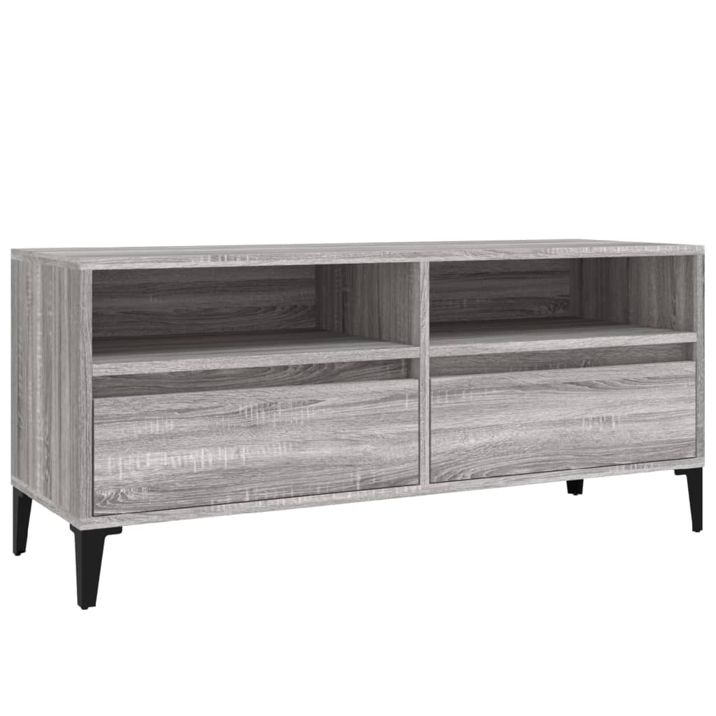 TV ormarić sivi Sonoma 100x34,5x44,5cm konstruirano drvo