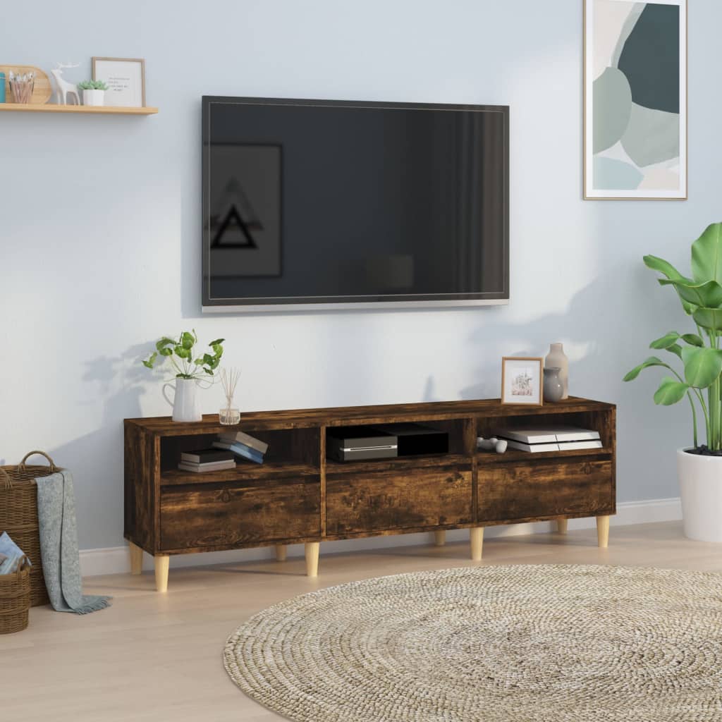 TV ormarić boja dimljenog hrasta 150x30x44,5 cm