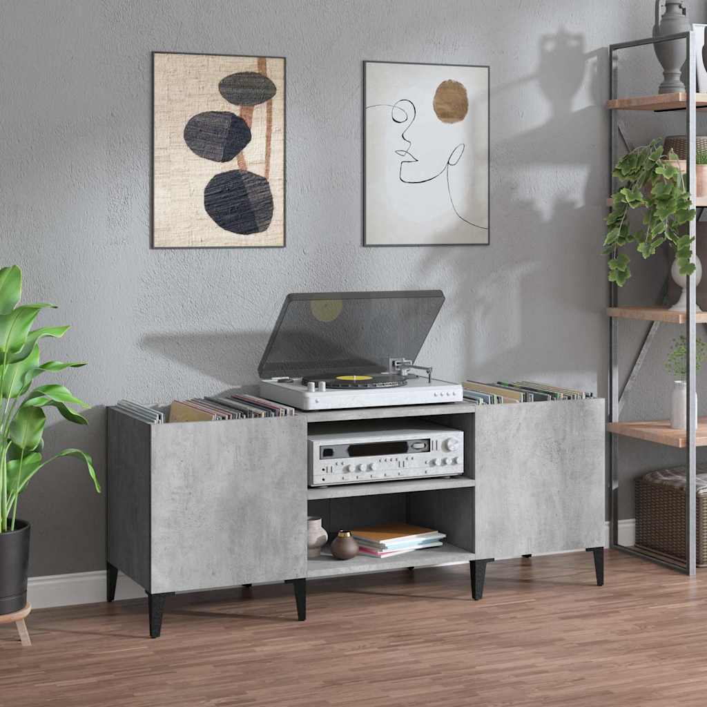 Ormarić za ploče boja betona 121 x 38 x 48 cm konstruirano drvo