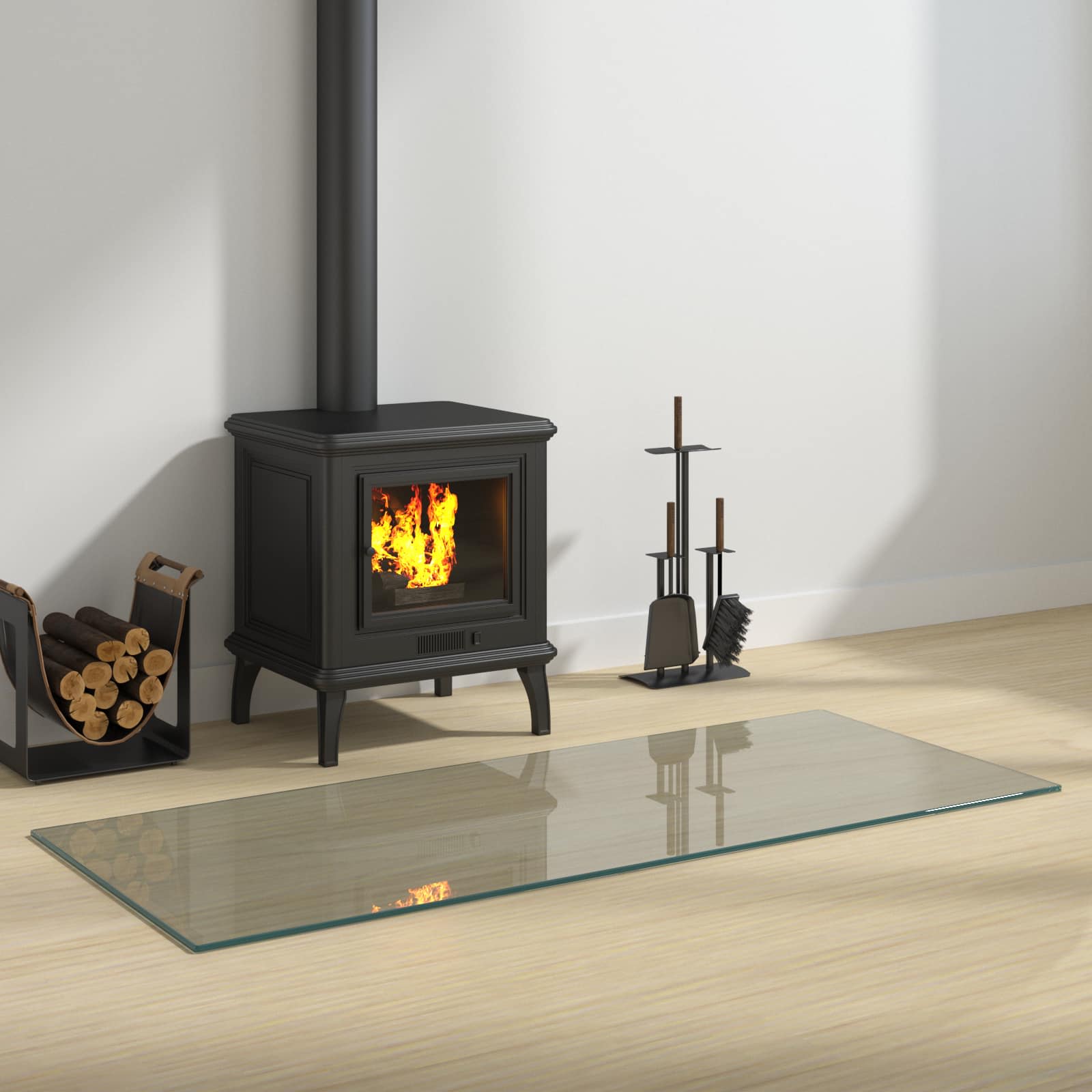 Staklena ploča za kamin *Transparent*an 120 x 50 cm Stakl