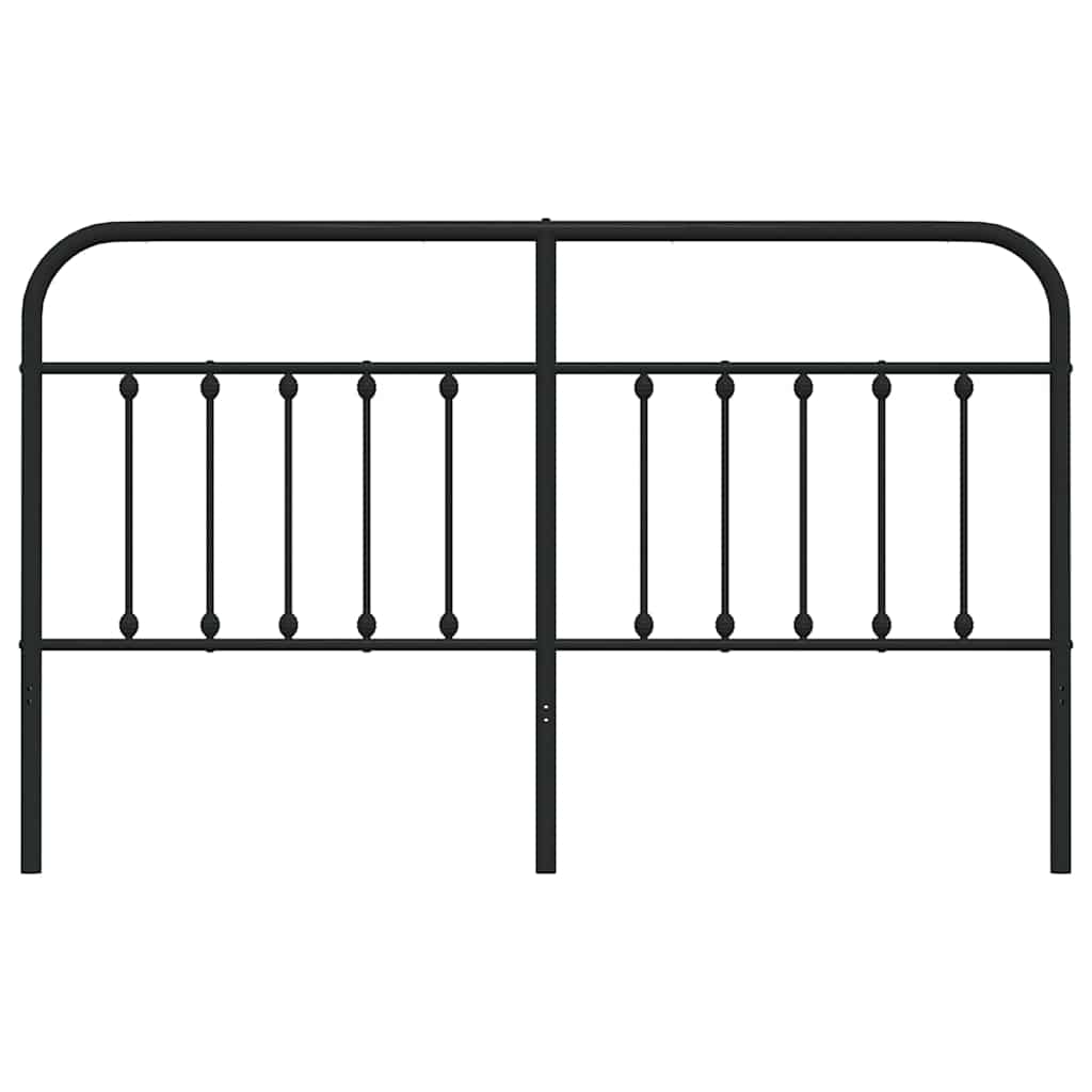 Metalno zamjensko uzglavlje crno 180 cm