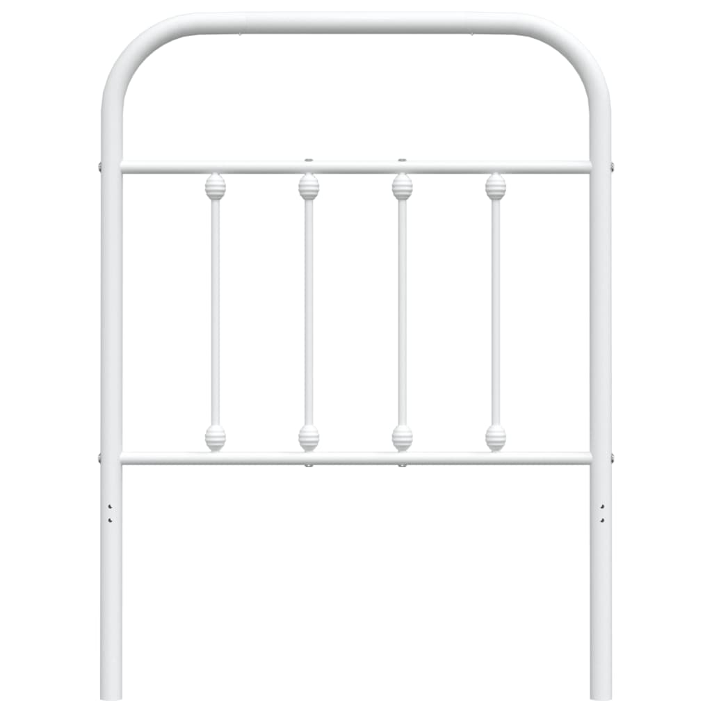 Metalno zamjensko uzglavlje bijelo 75 cm