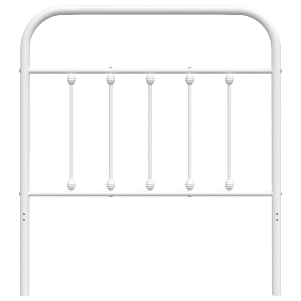 Metalno zamjensko uzglavlje bijelo 80 cm