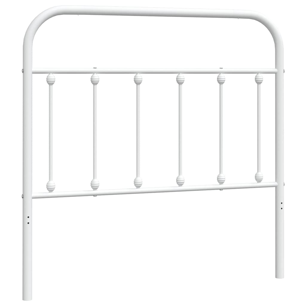 Metalno zamjensko uzglavlje bijelo 100 cm