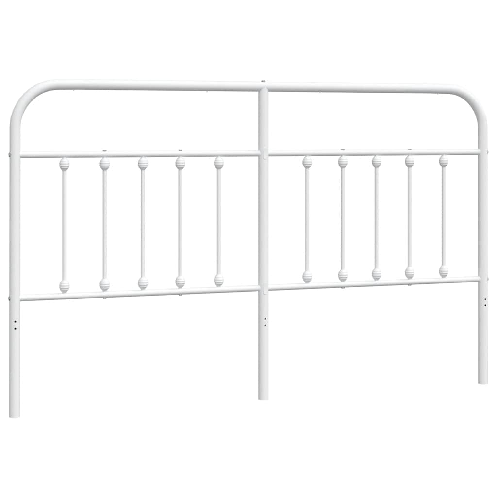 Metalno zamjensko uzglavlje bijelo 180 cm