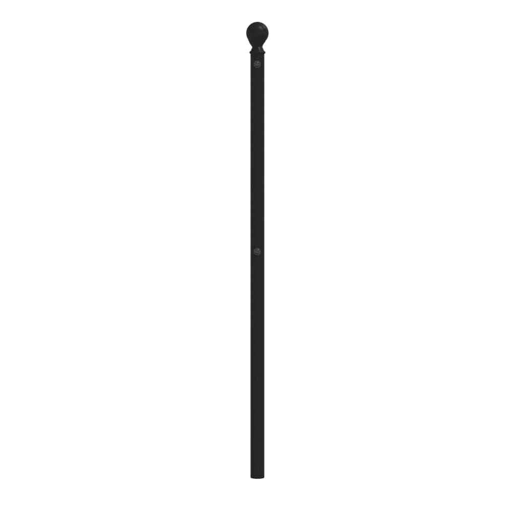 Metalno zamjensko uzglavlje crno 120 cm