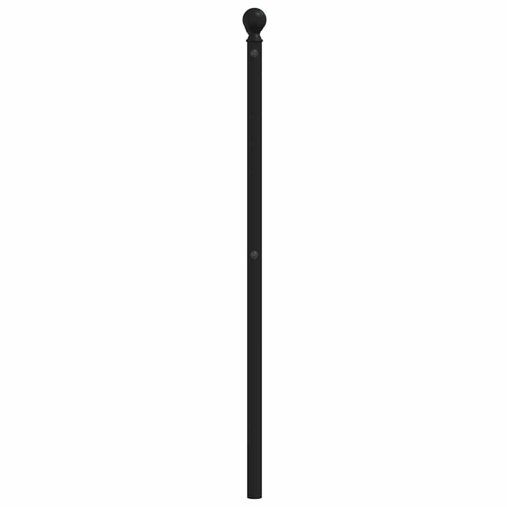 Metalno zamjensko uzglavlje crno 200 cm