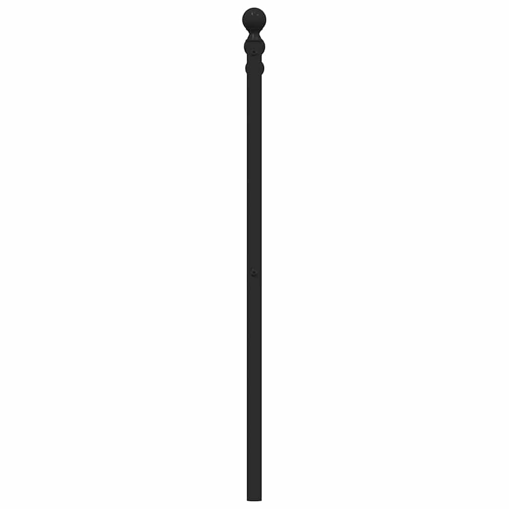Metalno zamjensko uzglavlje crno 135 cm