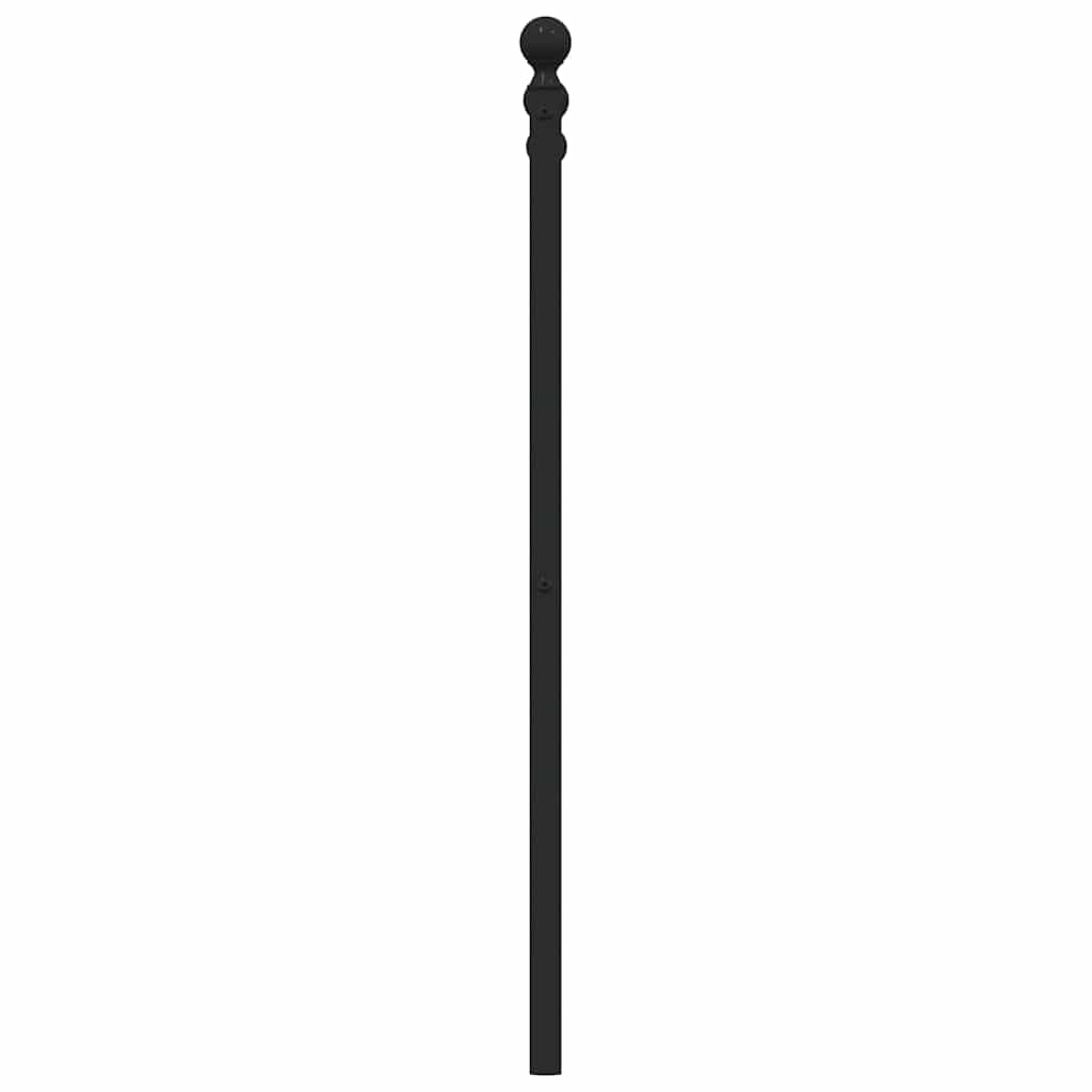 Metalno zamjensko uzglavlje crno 140 cm