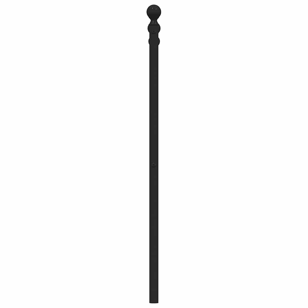 Metalno zamjensko uzglavlje crno 180 cm