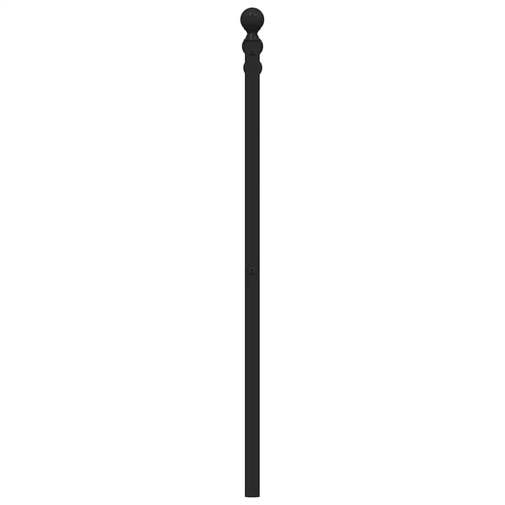 Metalno zamjensko uzglavlje crno 193 cm