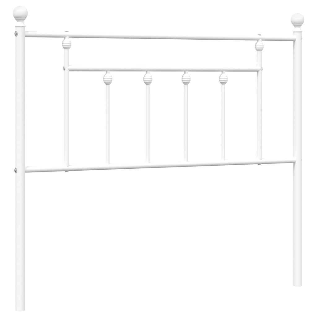 Metalno zamjensko uzglavlje bijelo 100 cm
