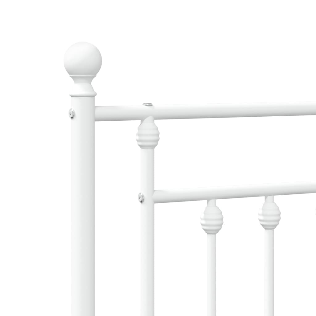 Metalno zamjensko uzglavlje bijelo 120 cm