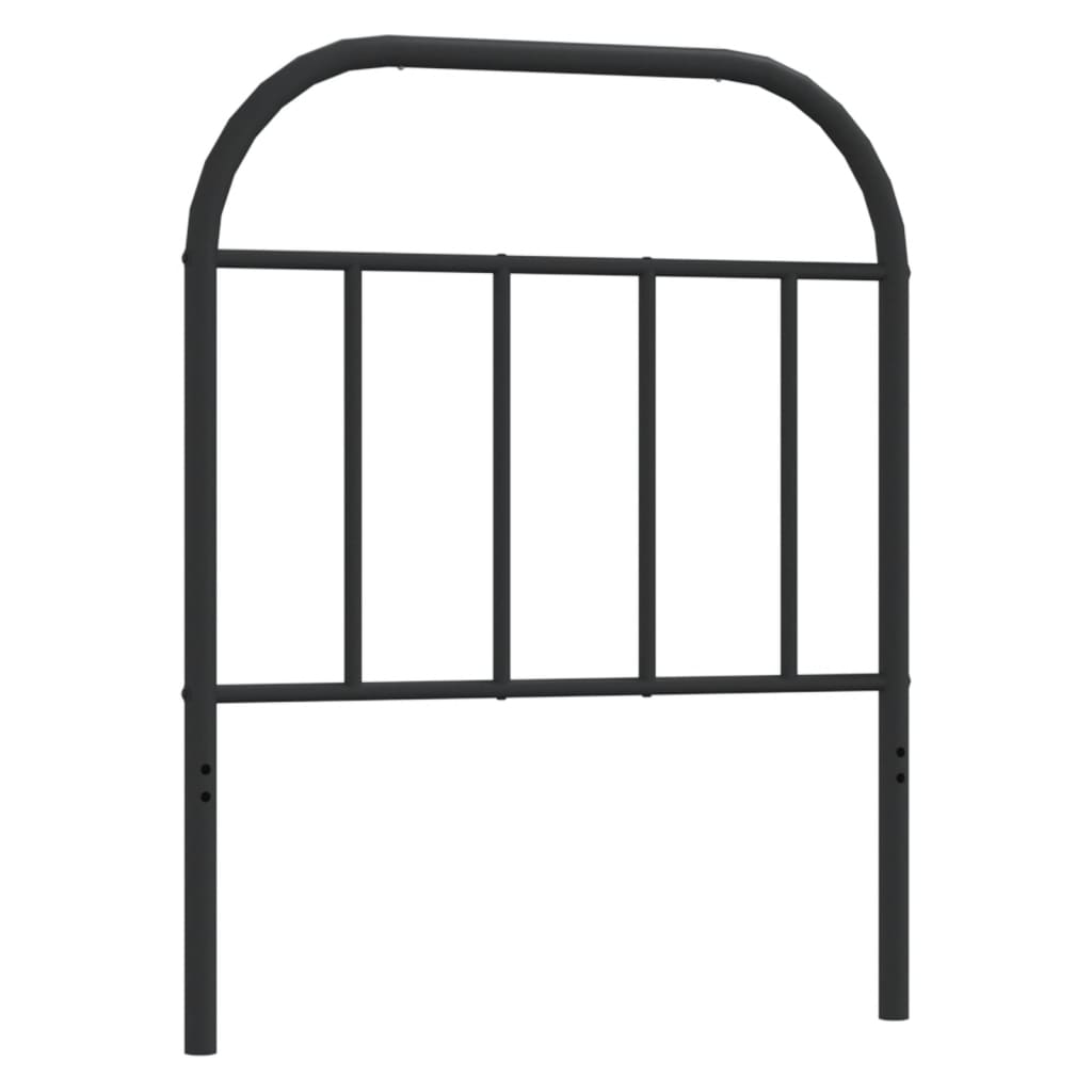 Metalno zamjensko uzglavlje crno 75 cm