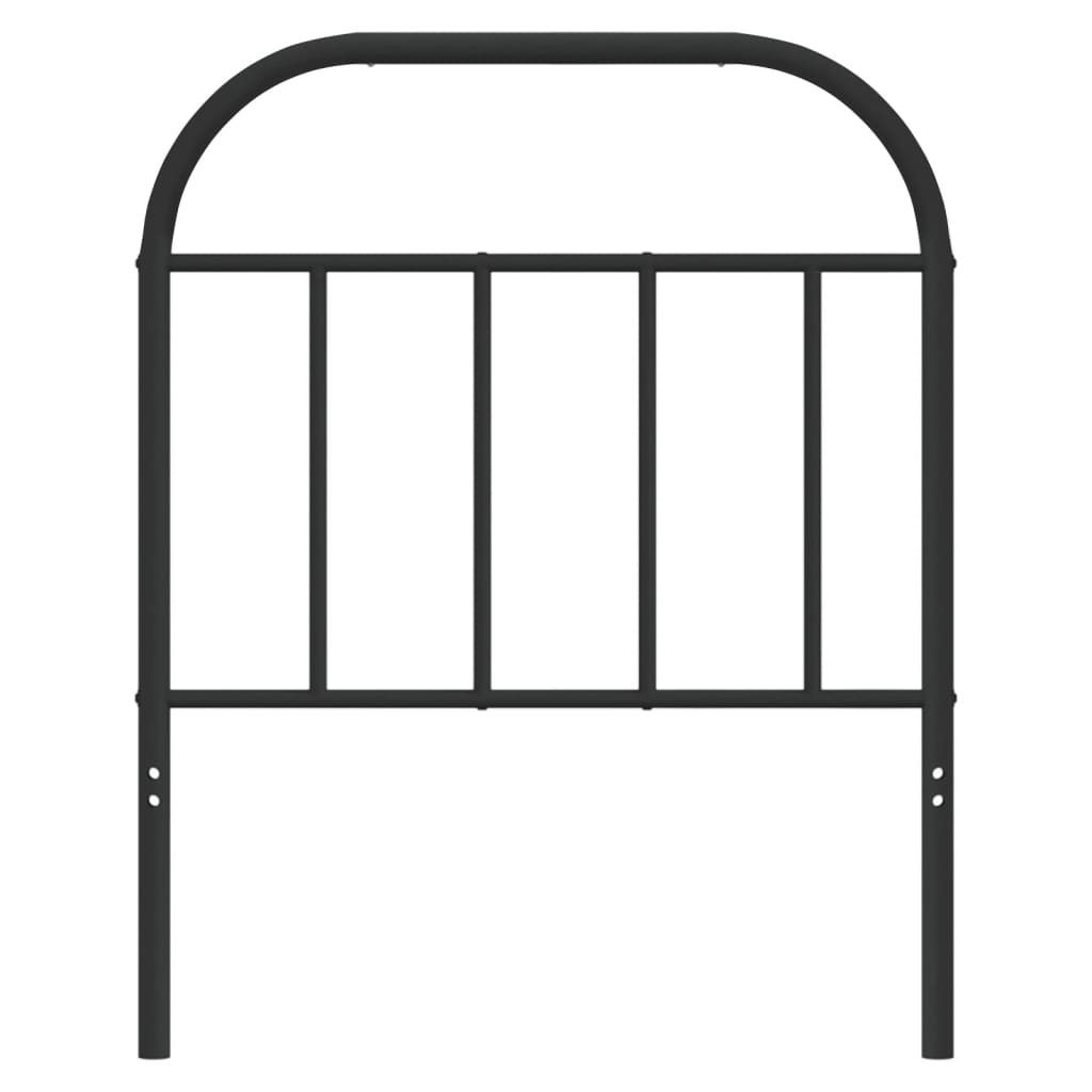 Metalno zamjensko uzglavlje crno 75 cm